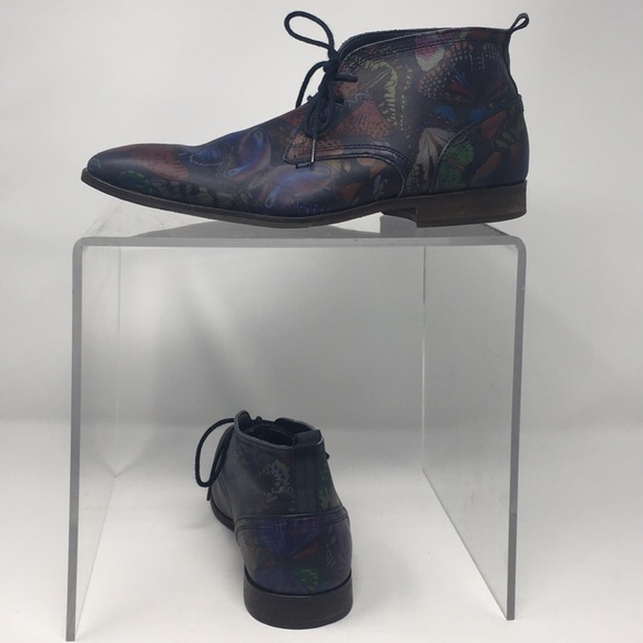 Steve Madden Handcrafted Leather Novelty Art Collection Boots Size 40 main image 8